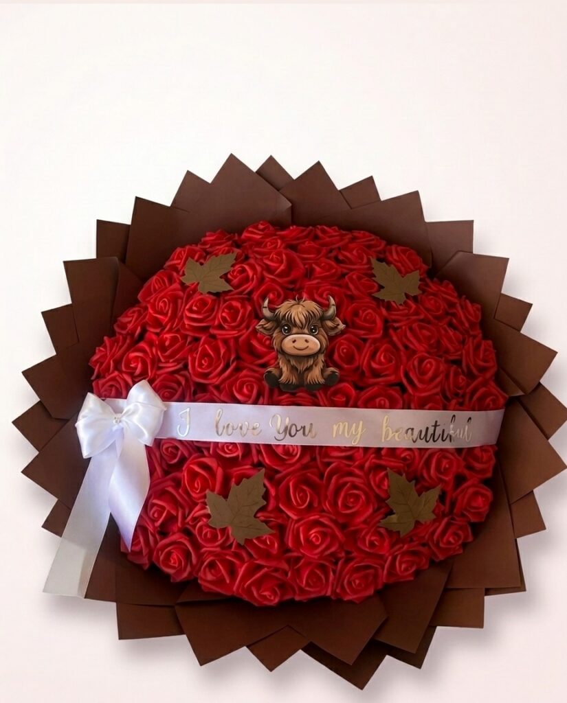 Fall Red Rose Bouquet
